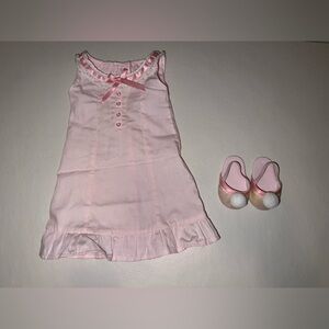 American Girl Blush Pink Doll Pj Dress